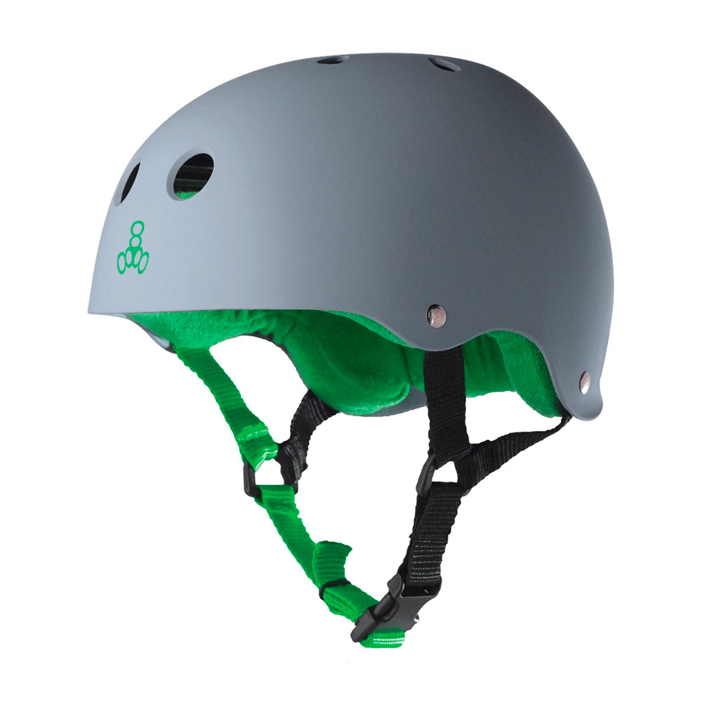 Casco Triple Eight Sweatsaver Gris - Verde