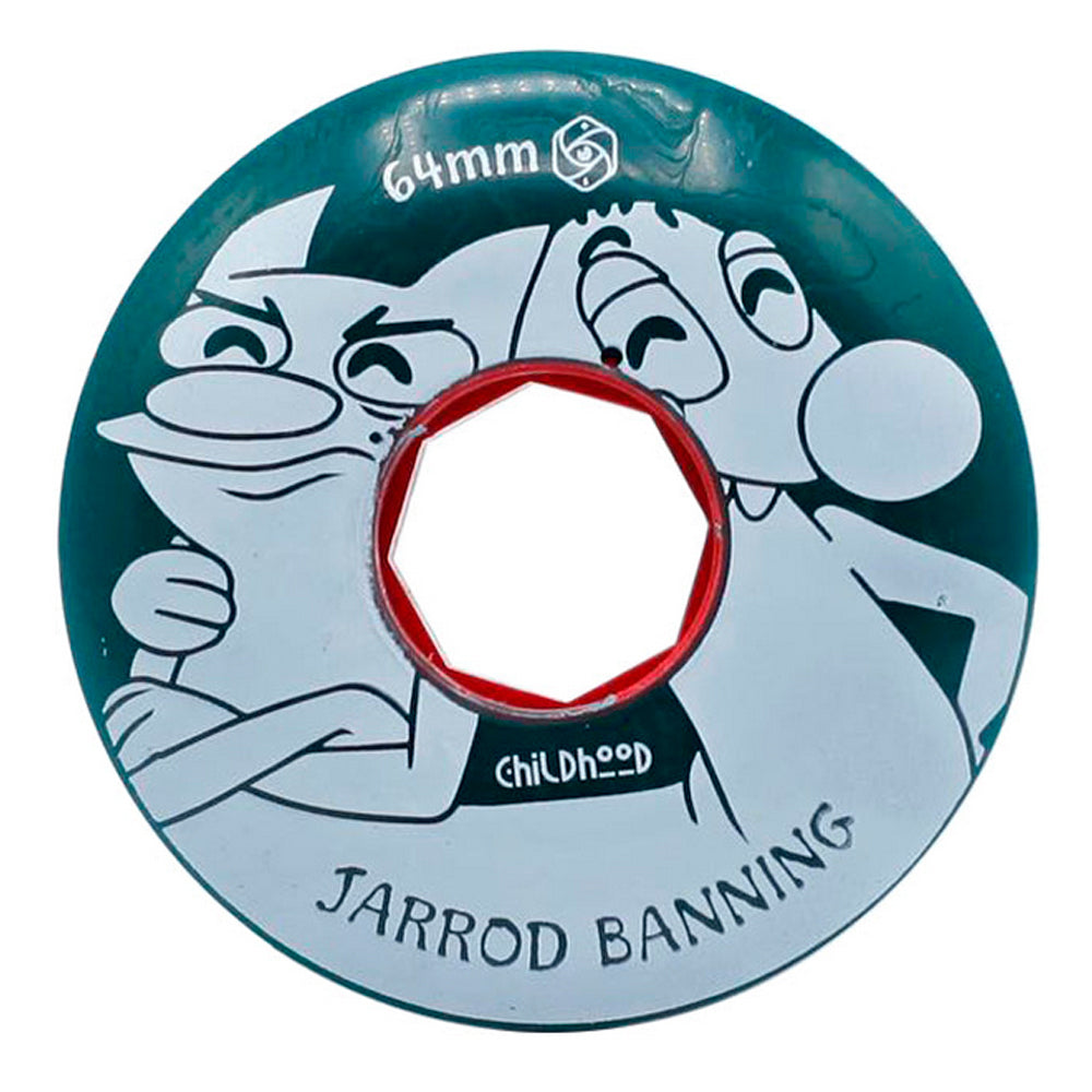 Ruedas Red Eye jarrod banning verdes 64 mm